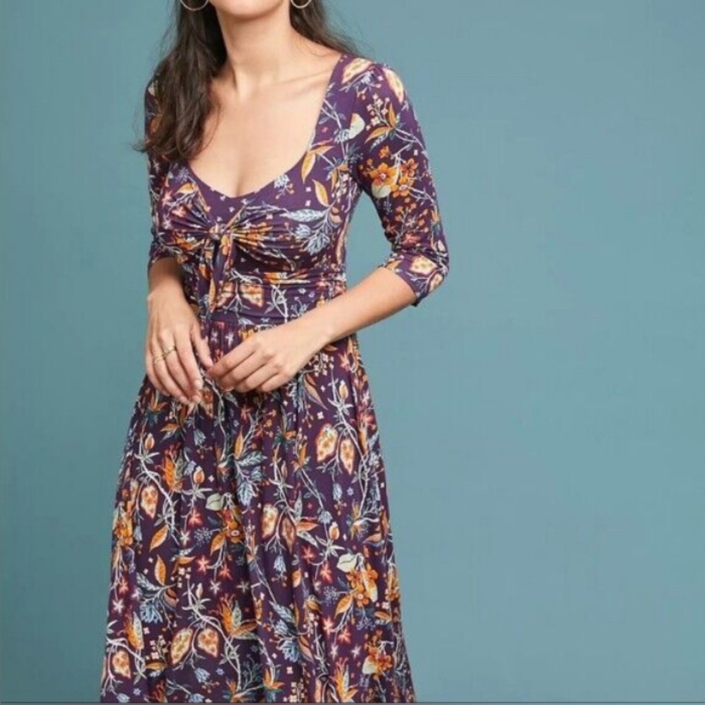 Maeve Purple Floral Dress